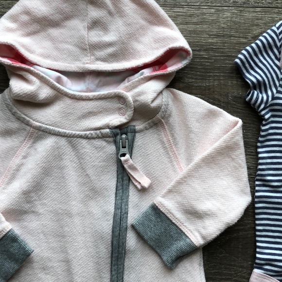 Burt’s Bees Baby Girl 3-Piece Set, 3-6 and 6-9 M - Picture 3 of 12